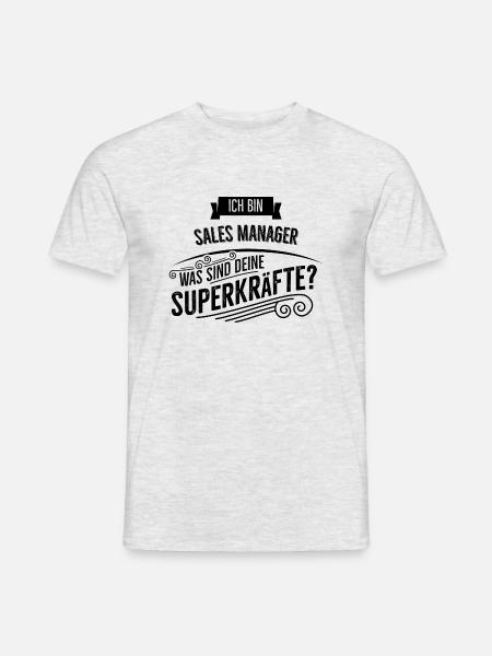 Sales Manager - Männer T-Shirt - Grau meliert