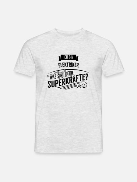 Elektriker - Männer T-Shirt - Grau meliert