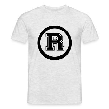 kreis r - Männer T-Shirt - Grau meliert - Vorne - AI Model Male 178 dark (178cm)
