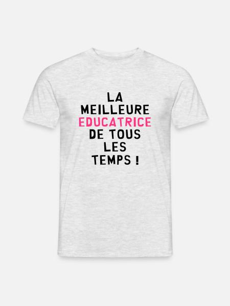 Education / Educateur / Educatrice / Ecole / Prof - T-shirt homme - gris chiné