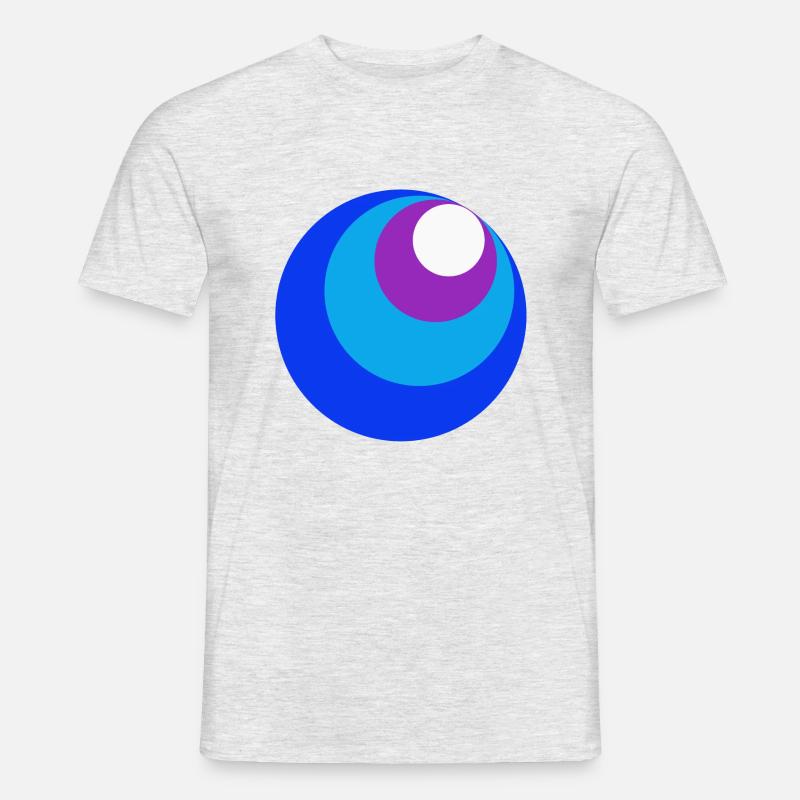 Circles - Männer T-Shirt - Grau meliert
