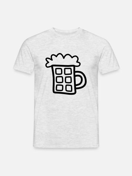 Beer 1 - Men's T-Shirt - heather grey