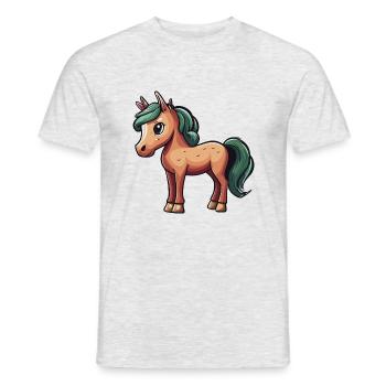 sweet shetty - Männer T-Shirt - Grau meliert - Vorne - AI Model Male 178 dark (178cm)