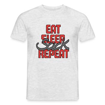 ESSR4 - Men's T-Shirt - heather grey - Front - AI Model Male 178 dark (178cm)