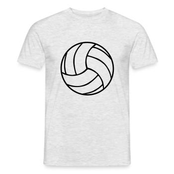Volley-ball, volley-ball de plage - T-shirt homme - gris chiné - Devant - AI Model Male 178 dark (178cm)
