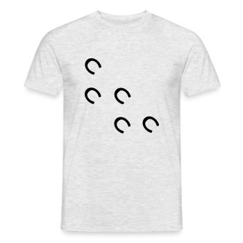 pferd - Männer T-Shirt - Grau meliert - Vorne - AI Model Male 178 dark (178cm)