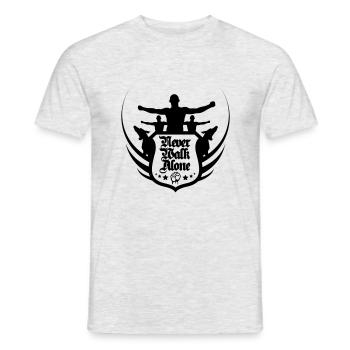 neverwalkalone2 - T-shirt homme - gris chiné - Devant - AI Model Male 178 dark (178cm)