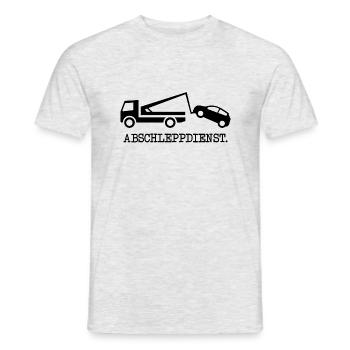 Abschleppdienst Abschleppen Flirten Party Gag LOL - Männer T-Shirt - Grau meliert - Vorne - AI Model Male 178 dark (178cm)