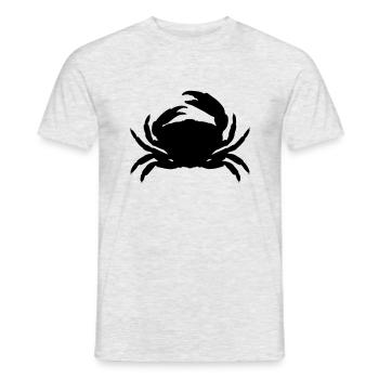 Krebs - Männer T-Shirt - Grau meliert - Vorne - AI Model Male 178 dark (178cm)