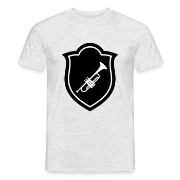 Trumpet / Trumpeter - Men's T-Shirt - heather grey - Front - AI Model Male 178 dark (178cm)
