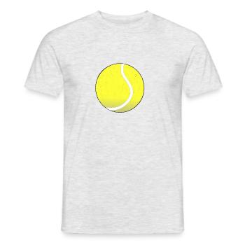 balle de tennis jaune dans le design chic - T-shirt homme - gris chiné - Devant - AI Model Male 178 dark (178cm)