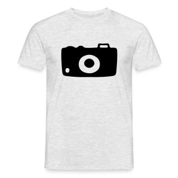 Camera Camera Camera Digital Camera - Men's T-Shirt - heather grey - Front - AI Model Male 178 dark (178cm)