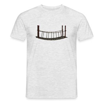 bridge bridge architecture architecture build7 - Men's T-Shirt - heather grey - Front - AI Model Male 178 dark (178cm)