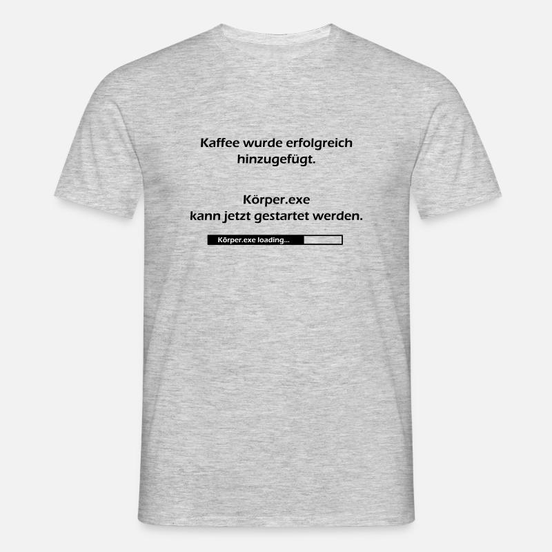 Körper.exe loading... - Männer T-Shirt - Grau meliert
