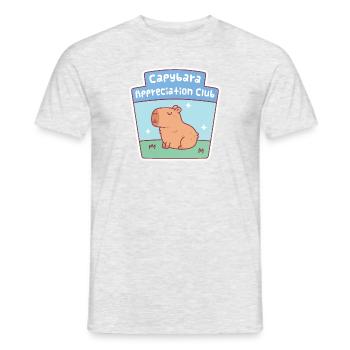 Club d’appréciation de Capybara mignon - T-shirt homme - gris chiné - Devant - AI Model Male 178 dark (178cm)