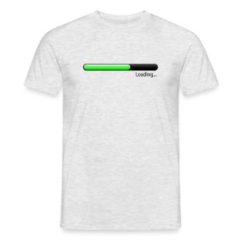 Ladebalken grün - Männer T-Shirt - Grau meliert - Vorne - AI Model Male 178 dark (178cm)