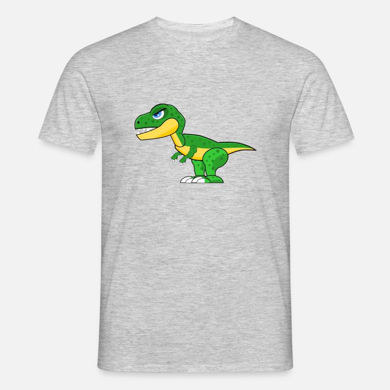 dinosaur - Men's T-Shirt - heather grey