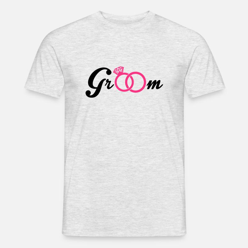 Groom - Männer T-Shirt - Grau meliert