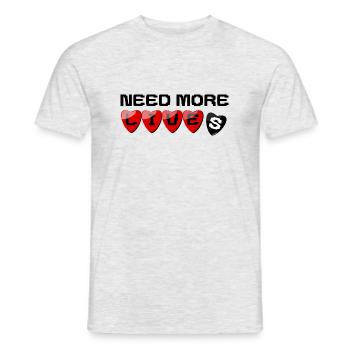 It needs more lives - Men's T-Shirt - heather grey - Front - AI Model Male 178 dark (178cm)