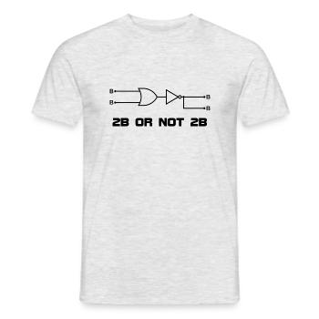 2B ou non 2B - T-shirt homme - gris chiné - Devant - AI Model Male 178 dark (178cm)