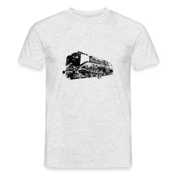 Dampflok 18 201 - Männer T-Shirt - Grau meliert - Vorne - AI Model Male 178 dark (178cm)