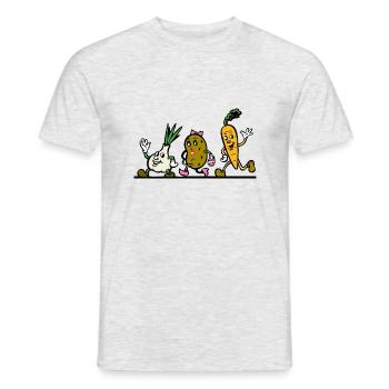 vegetables - Men's T-Shirt - heather grey - Front - AI Model Male 178 dark (178cm)