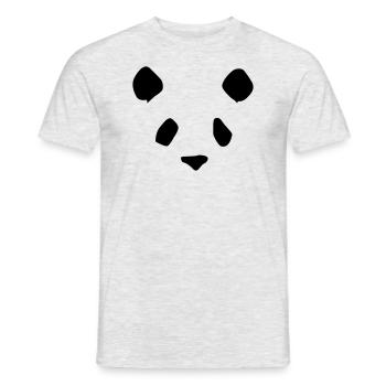 PANDABÄR PANDA - Männer T-Shirt - Grau meliert - Vorne - AI Model Male 178 dark (178cm)