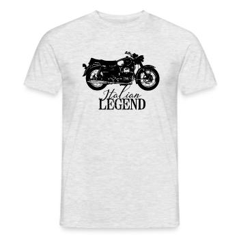legende - Männer T-Shirt - Grau meliert - Vorne - AI Model Male 178 dark (178cm)