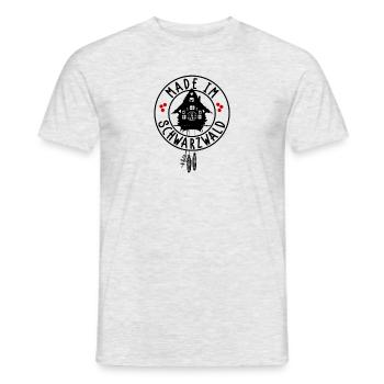 Made im Schwarzwald - Männer T-Shirt - Grau meliert - Vorne - AI Model Male 178 dark (178cm)