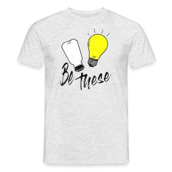 Sel de la terre Lumière du monde Citation biblique - T-shirt homme - gris chiné - Devant - AI Model Male 178 dark (178cm)
