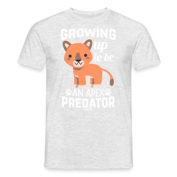 Katze Afrika Safari - Männer T-Shirt - Grau meliert - Vorne - AI Model Male 178 dark (178cm)