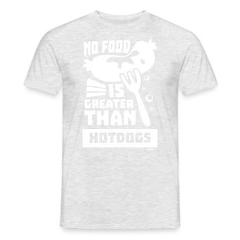 Hot Dog Grilling Food Truck Fast Food - Men's T-Shirt - heather grey - Front - AI Model Male 178 dark (178cm)