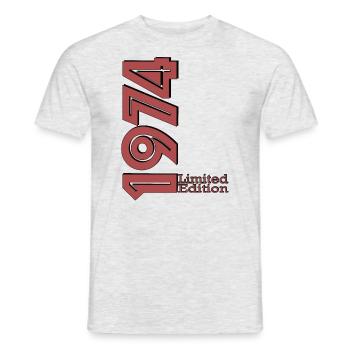 1974Limited Edition - Männer T-Shirt - Grau meliert - Vorne - AI Model Male 178 dark (178cm)