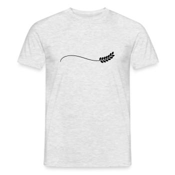 grain - Men's T-Shirt - heather grey - Front - AI Model Male 178 dark (178cm)