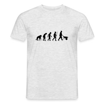 Evolution15 1c - Men's T-Shirt - heather grey - Front - AI Model Male 178 dark (178cm)