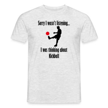 Un dicton ironique en pensant à l'entraînement au - T-shirt homme - gris chiné - Devant - AI Model Male 178 dark (178cm)