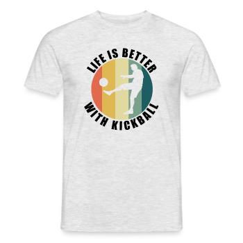 Kickball Hobby Sports Entraînement sportif - T-shirt homme - gris chiné - Devant - AI Model Male 178 dark (178cm)