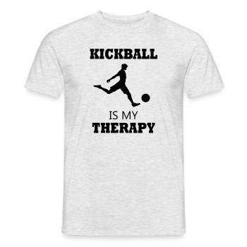 Ballsport Lustiges Sprichwort Kickball-Spieler - Männer T-Shirt - Grau meliert - Vorne - AI Model Male 178 dark (178cm)