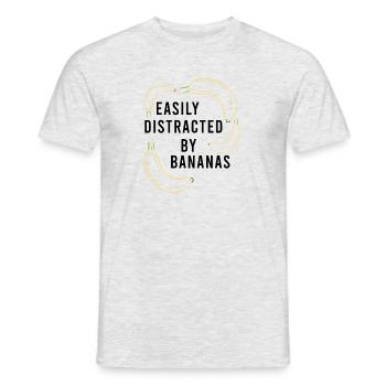 Distracted by Bananas Healthy Exotic Fruits - Men's T-Shirt - heather grey - Front - AI Model Male 178 dark (178cm)