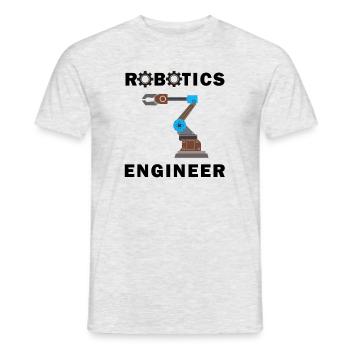 Robotic Engineering Mechanic Engineer Electronic - Men's T-Shirt - heather grey - Front - AI Model Male 178 dark (178cm)