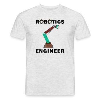 Robotik-Ingenieur Mechaniker Hobby-Roboter - Männer T-Shirt - Grau meliert - Vorne - AI Model Male 178 dark (178cm)