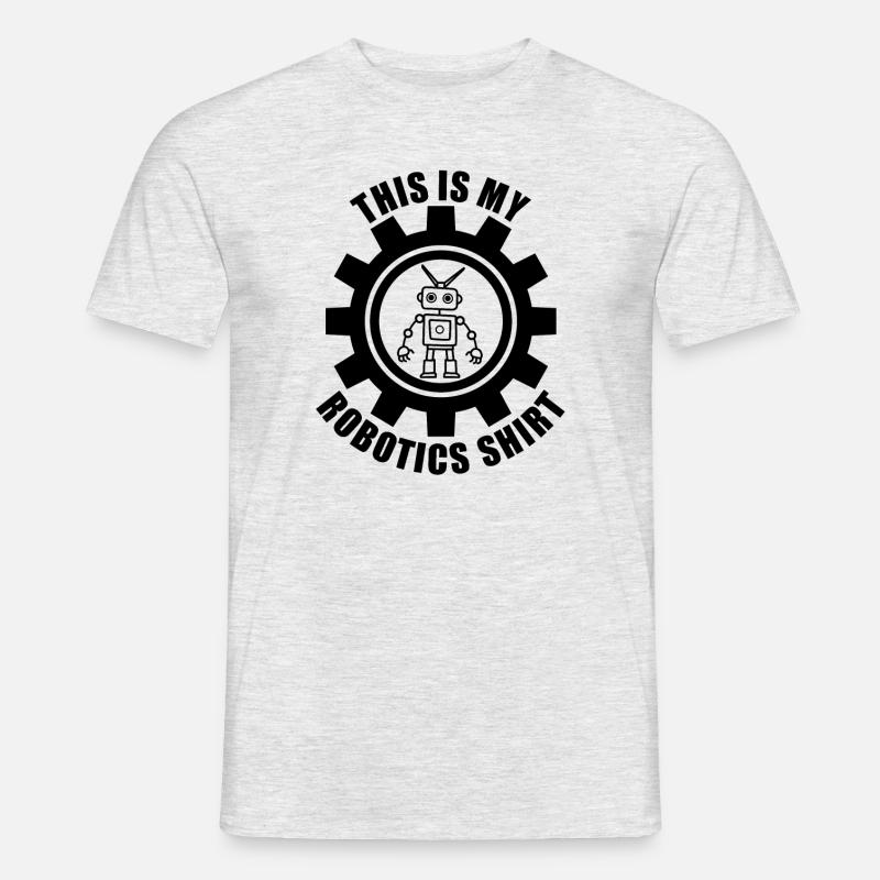 Robotics Cute Robot Mechanics Engineering - Men’s T-shirt - heather grey