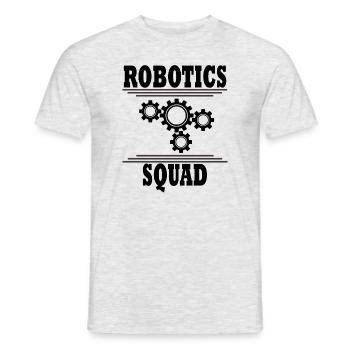 Robotis Lustiges Zitat Robotic Engineer Mechanics - Männer T-Shirt - Grau meliert - Vorne - AI Model Male 178 dark (178cm)