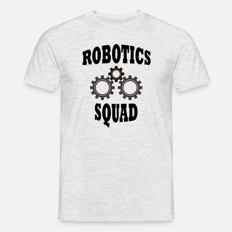 Robot Squad Ironic Quote Robotics - Männer T-Shirt - Grau meliert