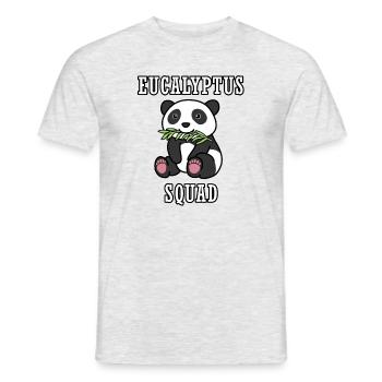 Eucalyptus Squad Ironischer Spruch Pandabären - Männer T-Shirt - Grau meliert - Vorne - AI Model Male 178 dark (178cm)