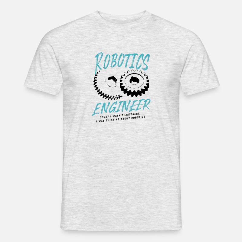 Robotica Ingegneria Meccanica Robot - T-shirt uomo - grigio melange