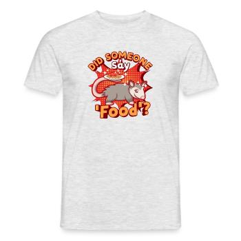Opossum Lustiges Opossum-Tier Wildtier Nagetier - Männer T-Shirt - Grau meliert - Vorne - AI Model Male 178 dark (178cm)