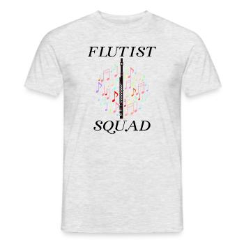 Musique classique Flûtiste Orchestre Joueur de - T-shirt homme - gris chiné - Devant - AI Model Male 178 dark (178cm)