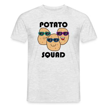 Potatoe Squad Vegetables Hobby Chef Potato - Men's T-Shirt - heather grey - Front - AI Model Male 178 dark (178cm)