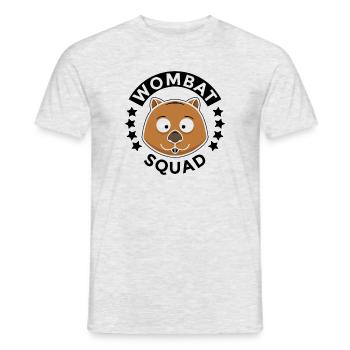 Cute Rodent Wombat Australia Nature Wildlife - Men's T-Shirt - heather grey - Front - AI Model Male 178 dark (178cm)